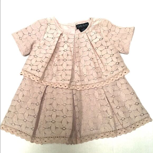 Cynthia Rowley floral lace tiered dress 12 M - Picture 1 of 7